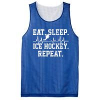 Ice Hockey Player Vintage Heartbeat Meaningful Gift Mesh Reversible Basketball Jersey Tank