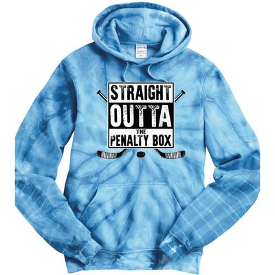 Ice Hockey Player Gift Straight Outta The Penalty Box Tie Dye Hoodie