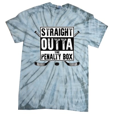 Ice Hockey Player Gift Straight Outta The Penalty Box Tie-Dye T-Shirt