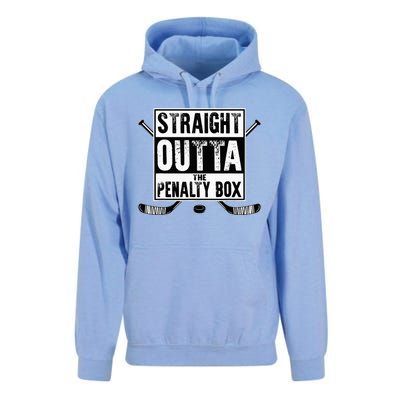 Ice Hockey Player Gift Straight Outta The Penalty Box Unisex Surf Hoodie