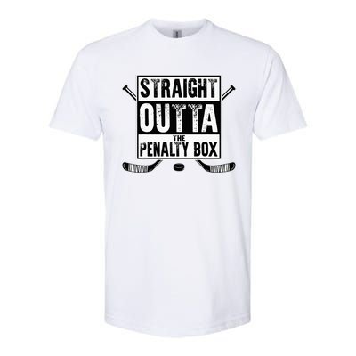 Ice Hockey Player Gift Straight Outta The Penalty Box Softstyle CVC T-Shirt