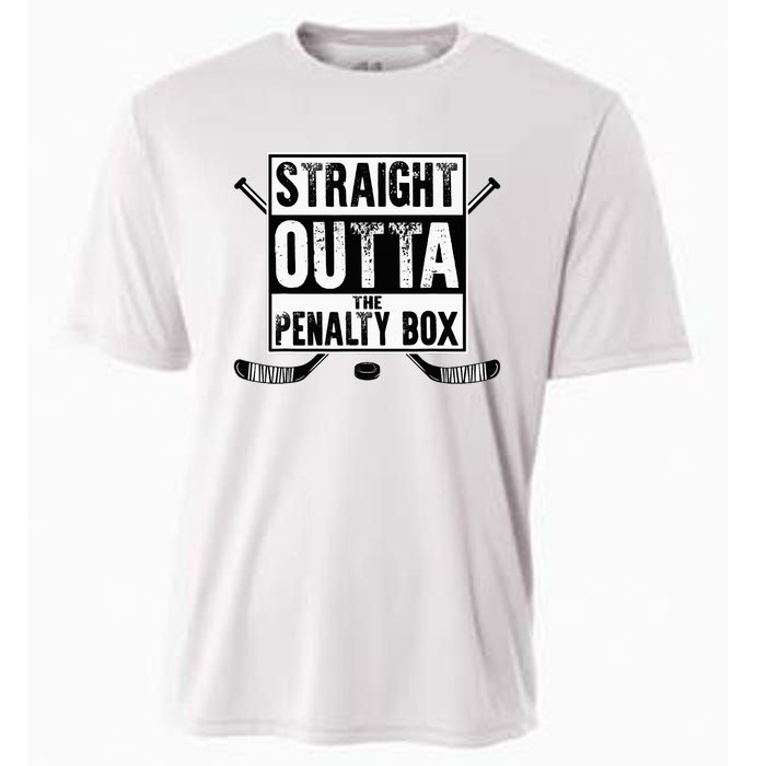 Ice Hockey Player Gift Straight Outta The Penalty Box Cooling Performance Crew T-Shirt