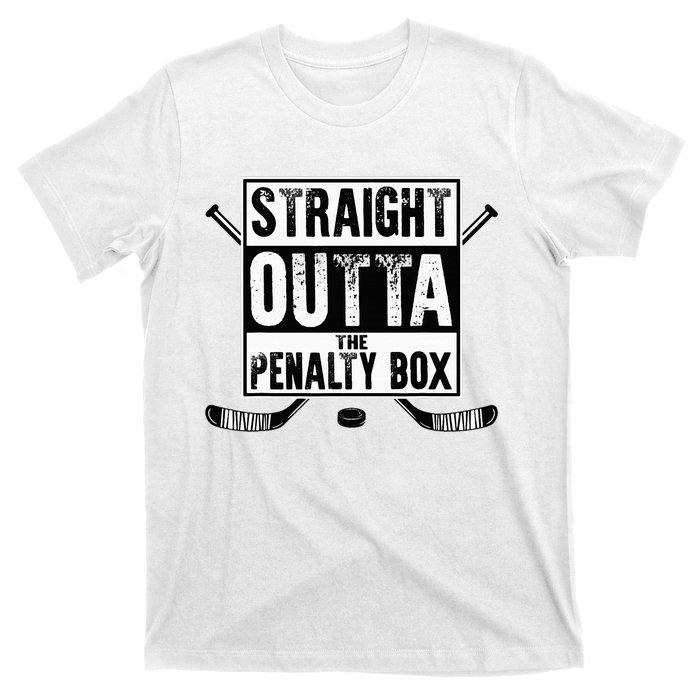 Ice Hockey Player Gift Straight Outta The Penalty Box T-Shirt