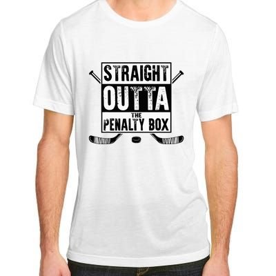 Ice Hockey Player Gift Straight Outta The Penalty Box Adult ChromaSoft Performance T-Shirt