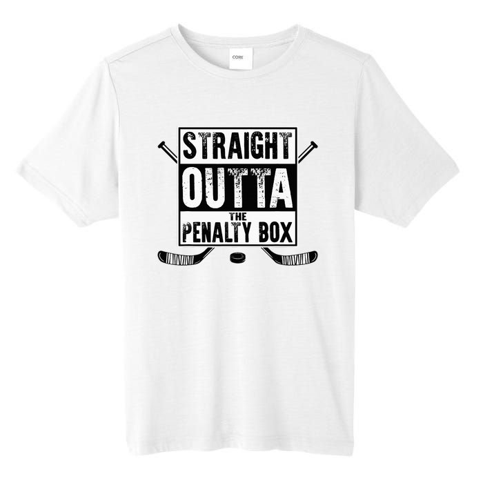 Ice Hockey Player Gift Straight Outta The Penalty Box Tall Fusion ChromaSoft Performance T-Shirt