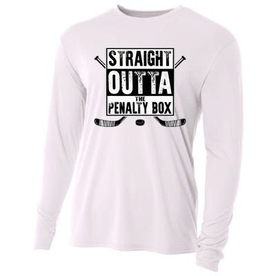 Ice Hockey Player Gift Straight Outta The Penalty Box Cooling Performance Long Sleeve Crew