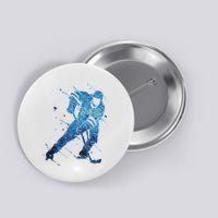 Ice Hockey Player Button