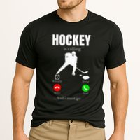 Ice Hockey Puck Hockeyplayer Player Cooling Performance Crew T-Shirt