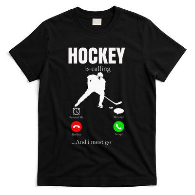 Ice Hockey Puck Hockeyplayer Player T-Shirt