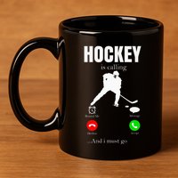 Ice Hockey Puck Hockeyplayer Player 11oz C Handle Ceramic Mug