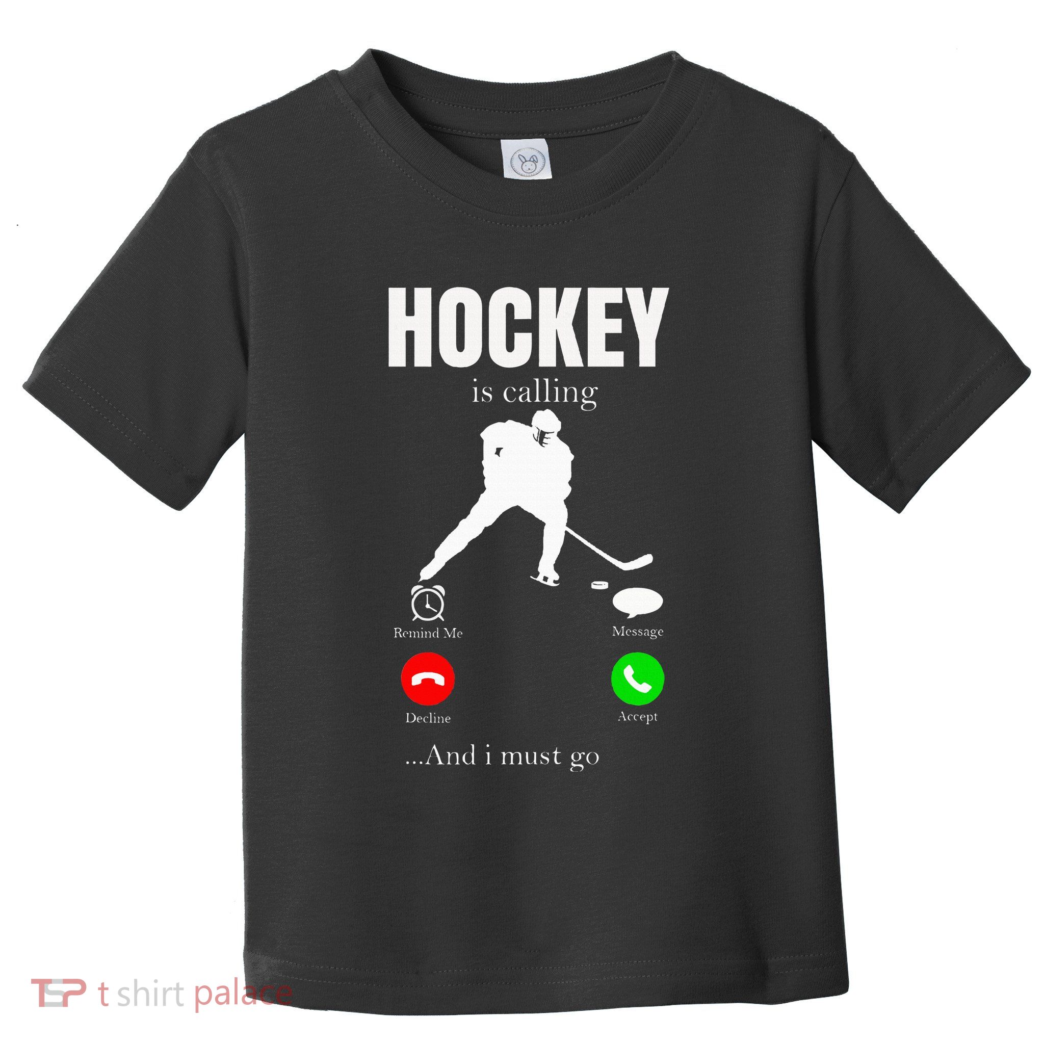 Ice Hockey Puck Hockeyplayer Player Toddler T-Shirt