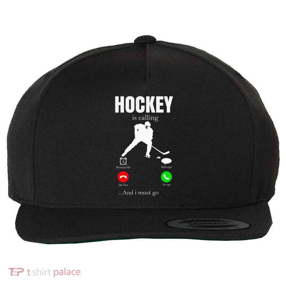 Ice Hockey Puck Hockeyplayer Player Wool Snapback Cap