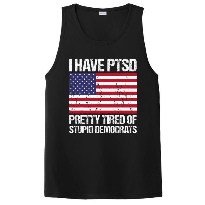 I Have Ptsd Pretty Tired Of Stupid Democrats PosiCharge Competitor Tank