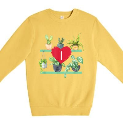 I Heart Plants Premium Crewneck Sweatshirt