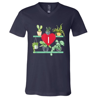 I Heart Plants V-Neck T-Shirt