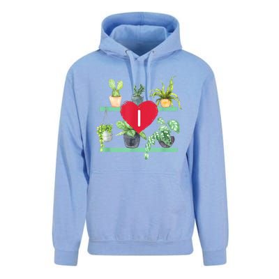 I Heart Plants Unisex Surf Hoodie