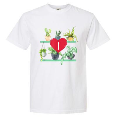 I Heart Plants Garment-Dyed Heavyweight T-Shirt