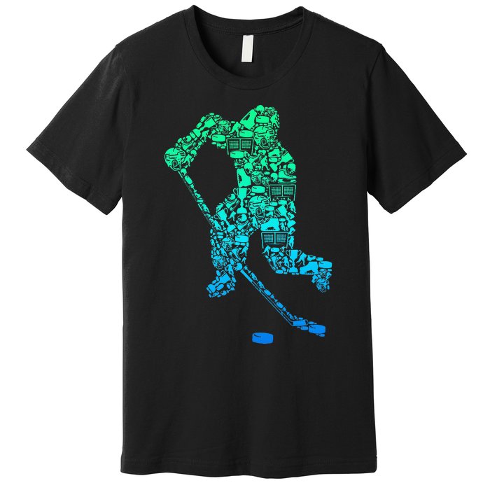 Ice Hockey Player Premium T-Shirt