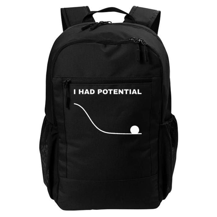 I Had Potential Funny Physics Science Daily Commute Backpack