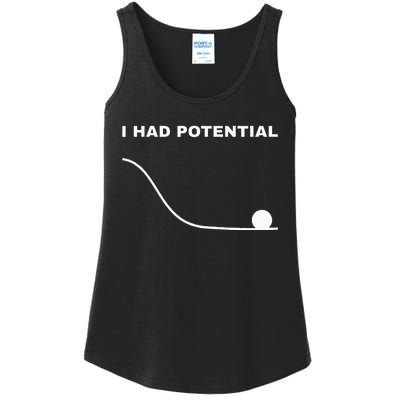 I Had Potential Funny Physics Science Ladies Essential Tank