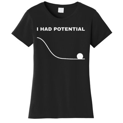 I Had Potential Funny Physics Science Women's T-Shirt