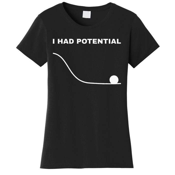 I Had Potential Funny Physics Science Women's T-Shirt