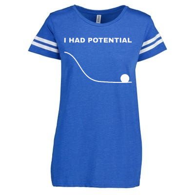 I Had Potential Funny Physics Science Enza Ladies Jersey Football T-Shirt