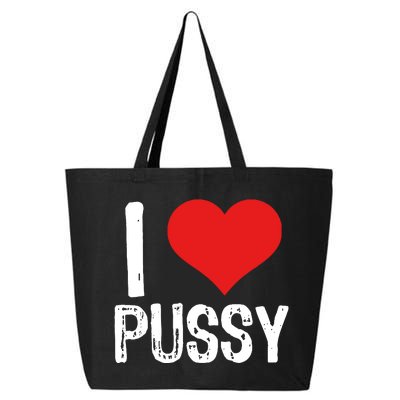 I Heart Pussy Funny 25L Jumbo Tote