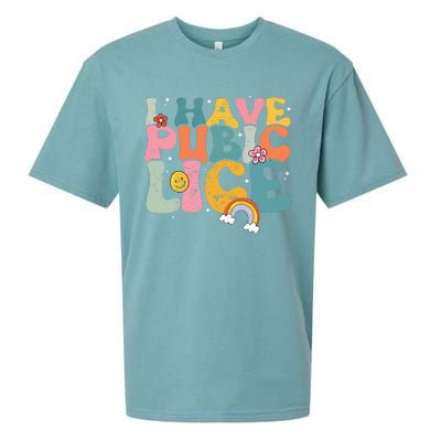 I Have Pubic Lice Groovy  Sueded Cloud Jersey T-Shirt