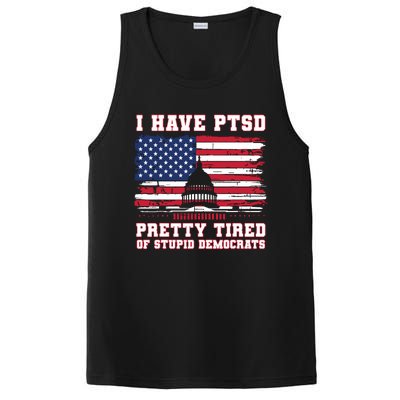 I Have Ptsd Pretty Tired Of Stupid Democrats Funny Politics PosiCharge Competitor Tank