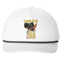 I Have PTSD Pretty Tired Of Stupid Democrats  Snapback Five-Panel Rope Hat