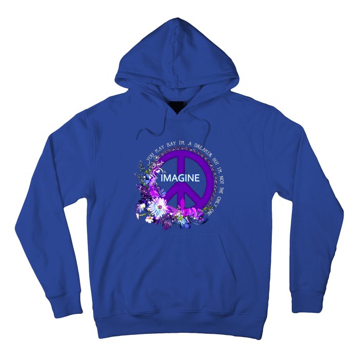 Imagine Hippie People Living Life In Peace Love Gift Hoodie