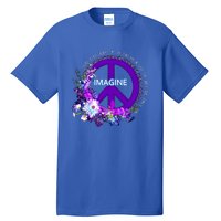 Imagine Hippie People Living Life In Peace Love Gift Tall T-Shirt