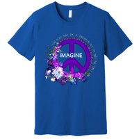 Imagine Hippie People Living Life In Peace Love Gift Premium T-Shirt