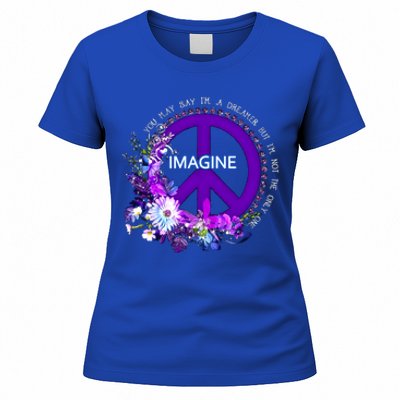 Imagine Hippie People Living Life In Peace Love Gift Women's T-Shirt