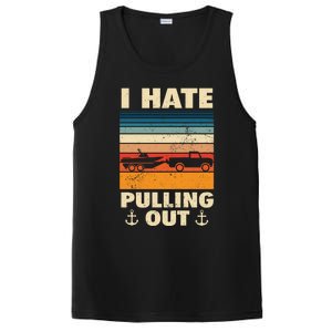 I Hate Pulling Out Retro Boating Boat Captain Gift PosiCharge Competitor Tank