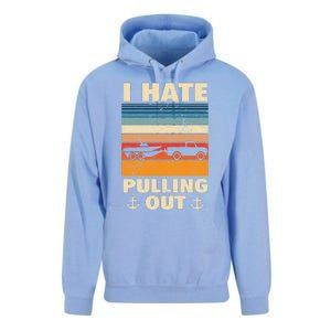 I Hate Pulling Out Retro Boating Boat Captain Gift Unisex Surf Hoodie