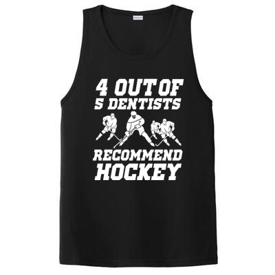 Ice Hockey Player Dentist Quote Gift Funny Hockey Funny Gift PosiCharge Competitor Tank