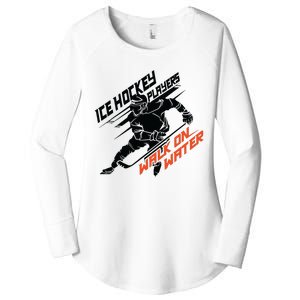 Ice Hockey Players Walk On Water Superpower Gift Women's Perfect Tri Tunic Long Sleeve Shirt