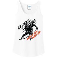 Ice Hockey Players Walk On Water Superpower Gift Ladies Essential Tank