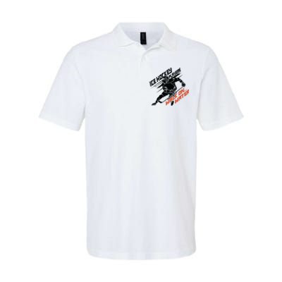 Ice Hockey Players Walk On Water Superpower Gift Softstyle Adult Sport Polo