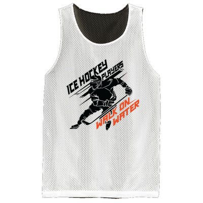 Ice Hockey Players Walk On Water Superpower Gift Mesh Reversible Basketball Jersey Tank