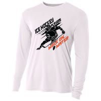 Ice Hockey Players Walk On Water Superpower Gift Cooling Performance Long Sleeve Crew