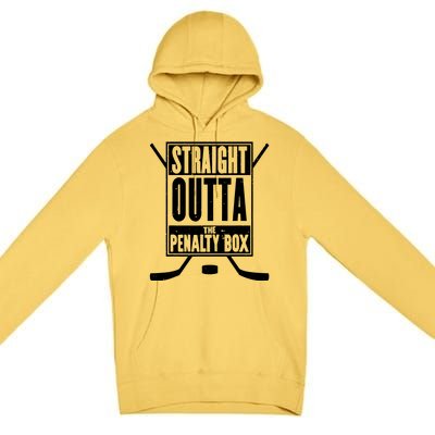 Ice Hockey Player Gift Straight Outta The Penalty Box Premium Pullover Hoodie