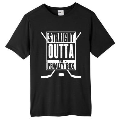 Ice Hockey Player Gift Straight Outta The Penalty Box Tall Fusion ChromaSoft Performance T-Shirt