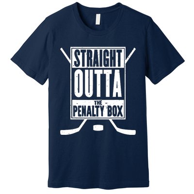 Ice Hockey Player Gift Straight Outta The Penalty Box Premium T-Shirt