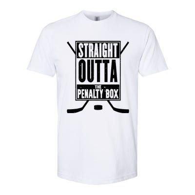 Ice Hockey Player Gift Straight Outta The Penalty Box Softstyle CVC T-Shirt