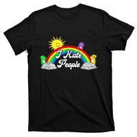 I Hate People Rainbow Printed Graphic T-Shirt