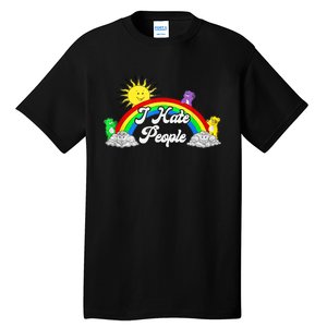 I Hate People Rainbow Printed Graphic Tall T-Shirt