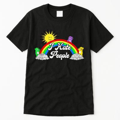I Hate People Rainbow Printed Graphic Tall T-Shirt